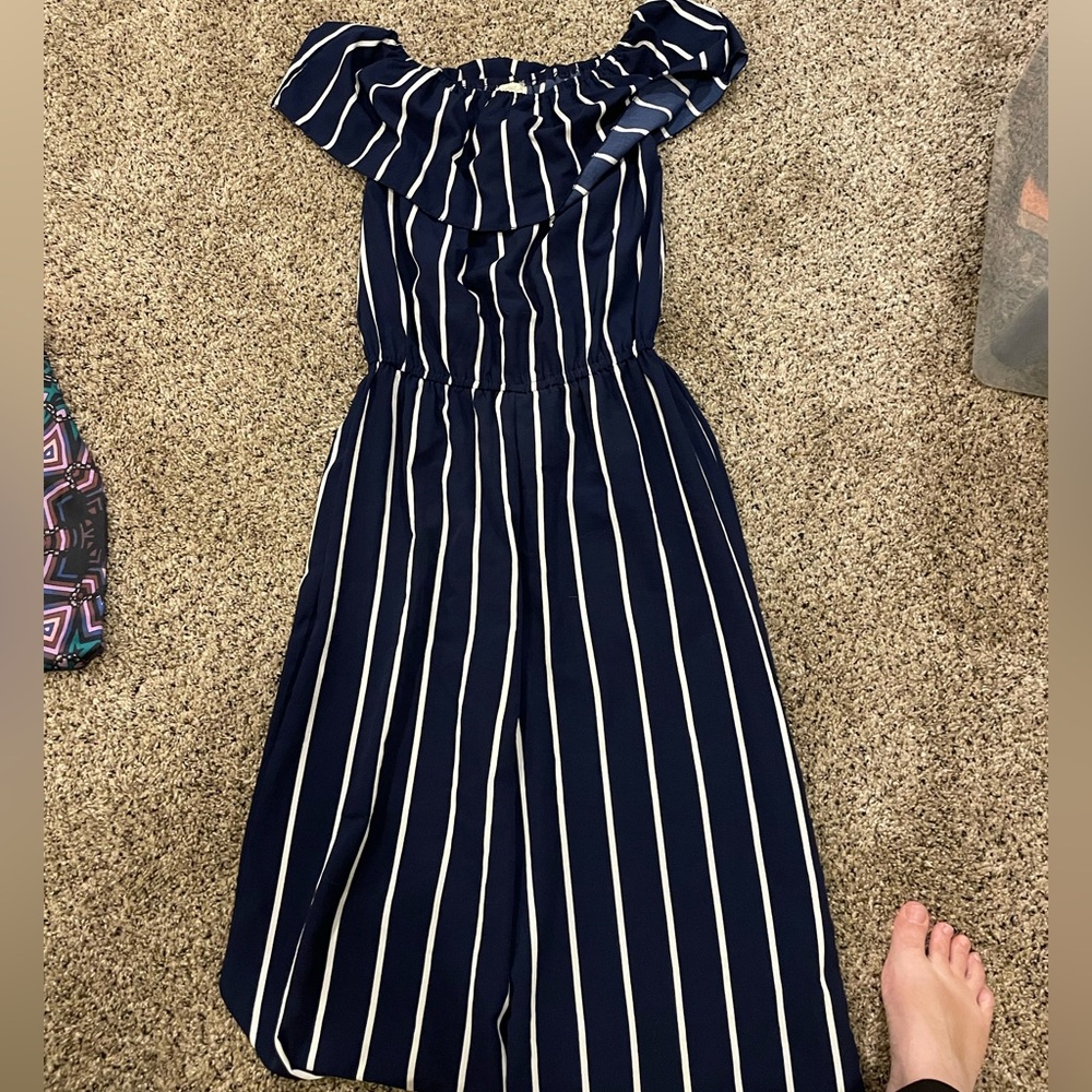 “Rebellion Again” Off The Shoulder Jumpsuit